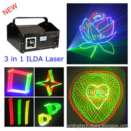 3D RGB Laser 1W DJ Lights
